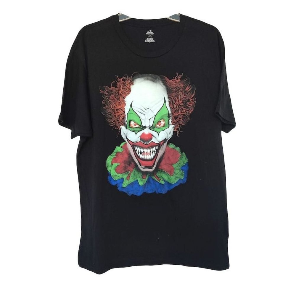 Way to Celebrate Halloween Men’s Scary Clown Shirt